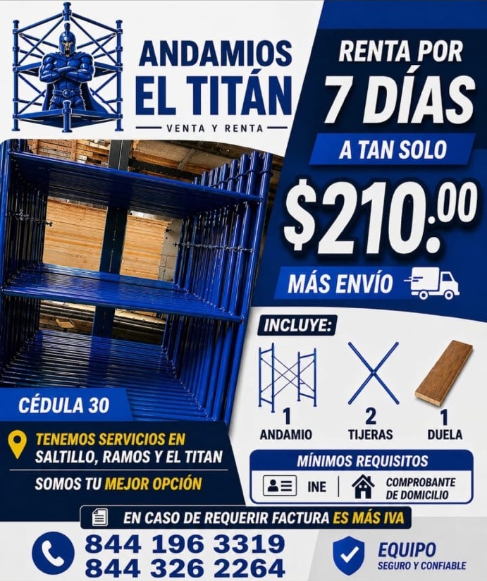 Promoción Andamios El Titán